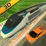 Real Train vs Car Racing 2023 icon