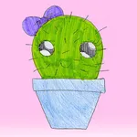 Kawaii! Cactus Stickers icon