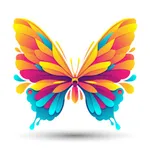 Glossy Butterflies Stickers icon