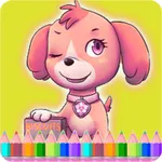 Coloring Desk Sparkle Painting icon