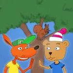 Fox and Bear in the Park icon