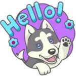 Husky Dog Stickers icon