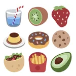 100 Food Stickers icon