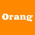 Orang pizza & rolls icon