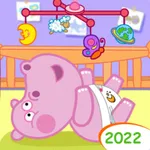 Hippo pet care game simulator icon