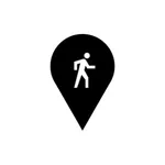 Map, Navigation for Pedestrian icon