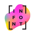 InFont-Text on Photos & Videos icon