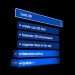 Lists 3D - to-do & outline icon