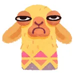 Hipster Lama Funny Stickers icon