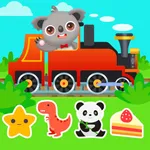 Kids Train Game:Design Drive icon