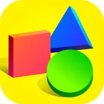 Learn shapes and colors game icon