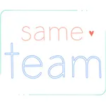 same team - stickers of love icon