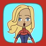 Super Woman Hero Cute Stickers icon