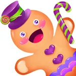 Gingerbread man games for kids icon