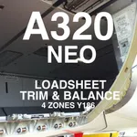 A320 NEO LOADSHEET Y186 4z icon