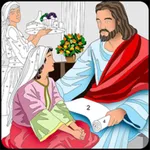 Bible Coloring Color By Number icon