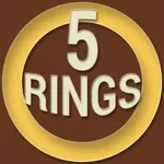 5 Rings Golden icon