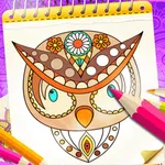 Coloring Book Number Color Art icon