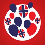 Numbers in Norwegian language icon