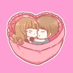 Centilia & Raei Cuddle Sticker icon