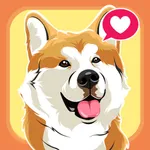 Akita Dog Cool Emojis Stickers icon