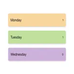 Weekly to do list icon