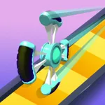 wheels run 3D icon