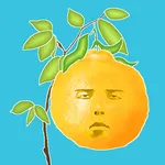 Tree of face fruit icon