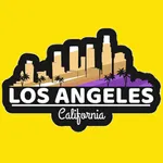 Los Angeles city USA stickers icon