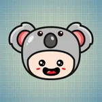 Sticker Me Koala Mascot Boy icon