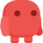 Running red man icon