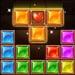 Wood block puzzle blast icon