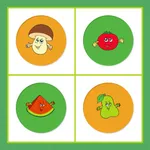 Fruits Vegetables Memory Game icon