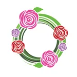 Rose wreaths icon