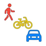 WalkBikeCar icon