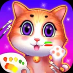 Painting board-coloring game icon