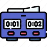 Chess blitz clock icon