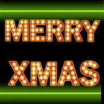 Neon Merry Christmas Stickers icon