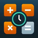 Time { + - x ÷ } icon