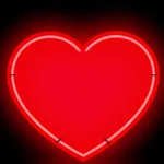 Valentines Day Neon Stickers icon