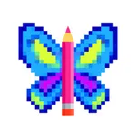 Pixel Fly - Color by number icon