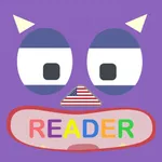 Monster reader for kid toddler icon