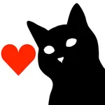 Cat Stickers: Cats Love Hearts icon