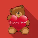 Teddy Valentine Bear Stickers icon