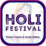 Holi Photo Frame & Card Editor icon