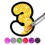 Coloring Glitter Numbers icon