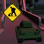 戦車で道路標識Q icon