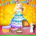 Wedding Doll Cake Cooking icon