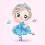 Animated Ballet Girl Stickers icon