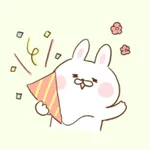 出っ歯うさぎの使いやすい基本セットステッカー icon